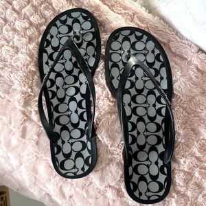 NWOT coach flip flops